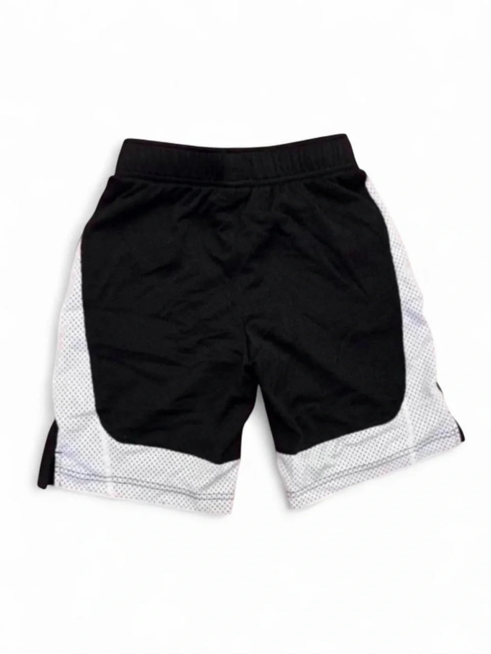 Nike Boys Mesh Athletic Basketball Shorts Black White Size S (8)